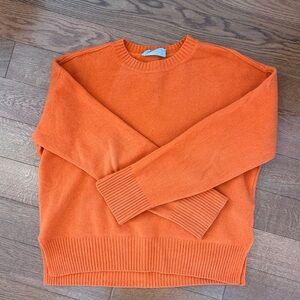 Everlane Orange Crewneck Sweater